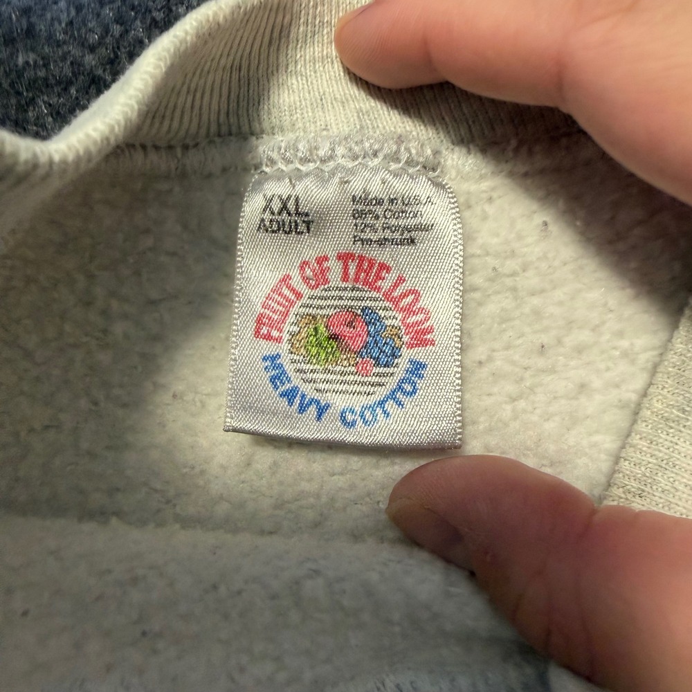 Vintage Made in USA Sweatshirt Mens XXL Grey John Deere Tractor Farmcore Graphic - Picture 3 of 9